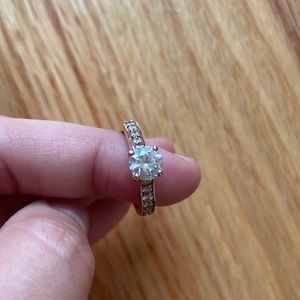 10K Rose Gold Cubic Zirconia Ring